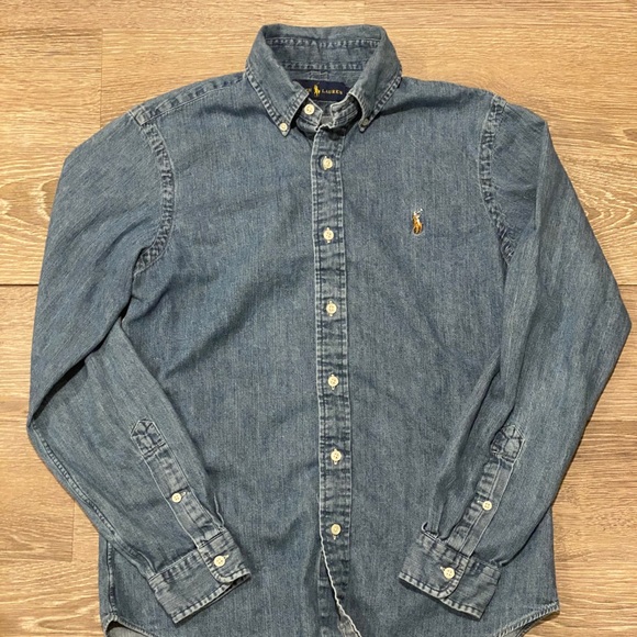 COPY - Denim Polo Ralph Lauren Button Up - Picture 1 of 1
